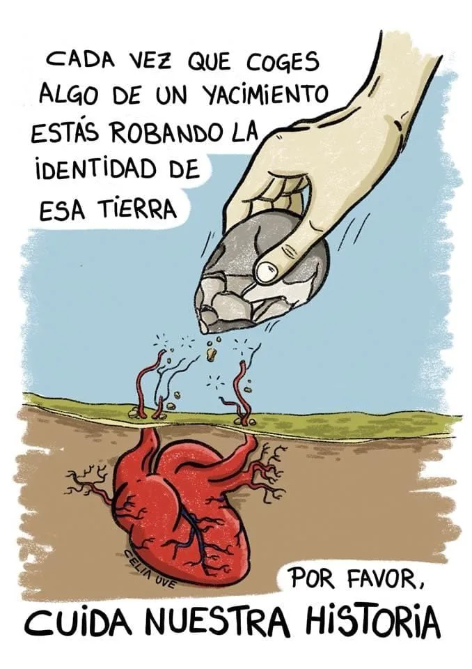 Figure 5. Illustration «Cuida nuestra historia». Author: Celia Uve. Source: Twitter, 2021.
