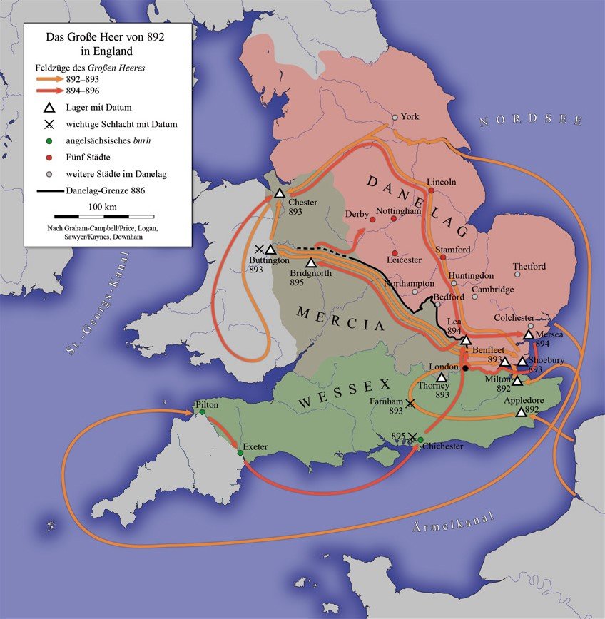 Danelaw y el legado perdurable de los vikingos en Inglaterra